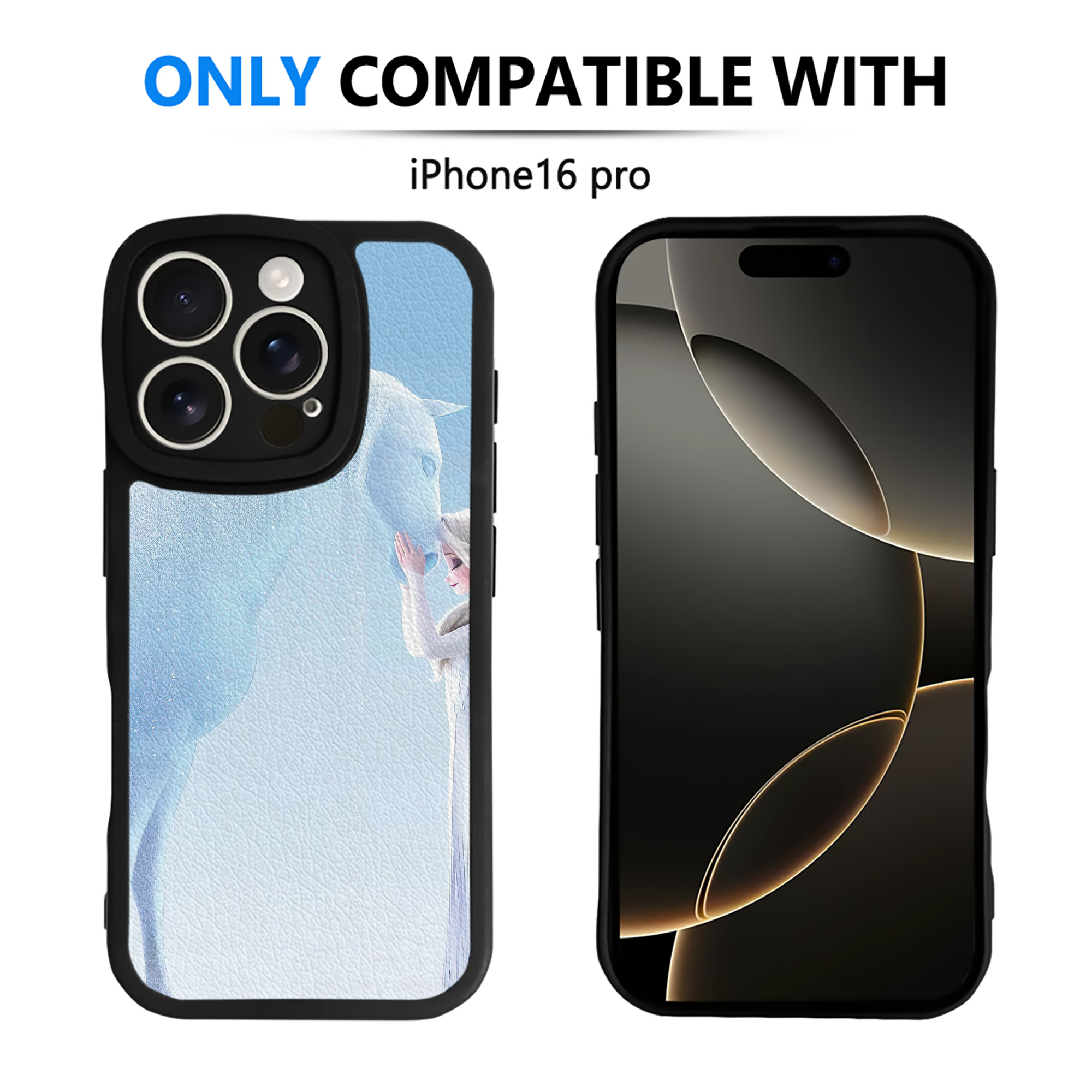 （画像用） アナと雪の女王 アンナ エルサ Frozen Anna Elsa 【iPhone 16シリーズ対応】シリコンスマホケース（レザー調） 材質：シリコン
